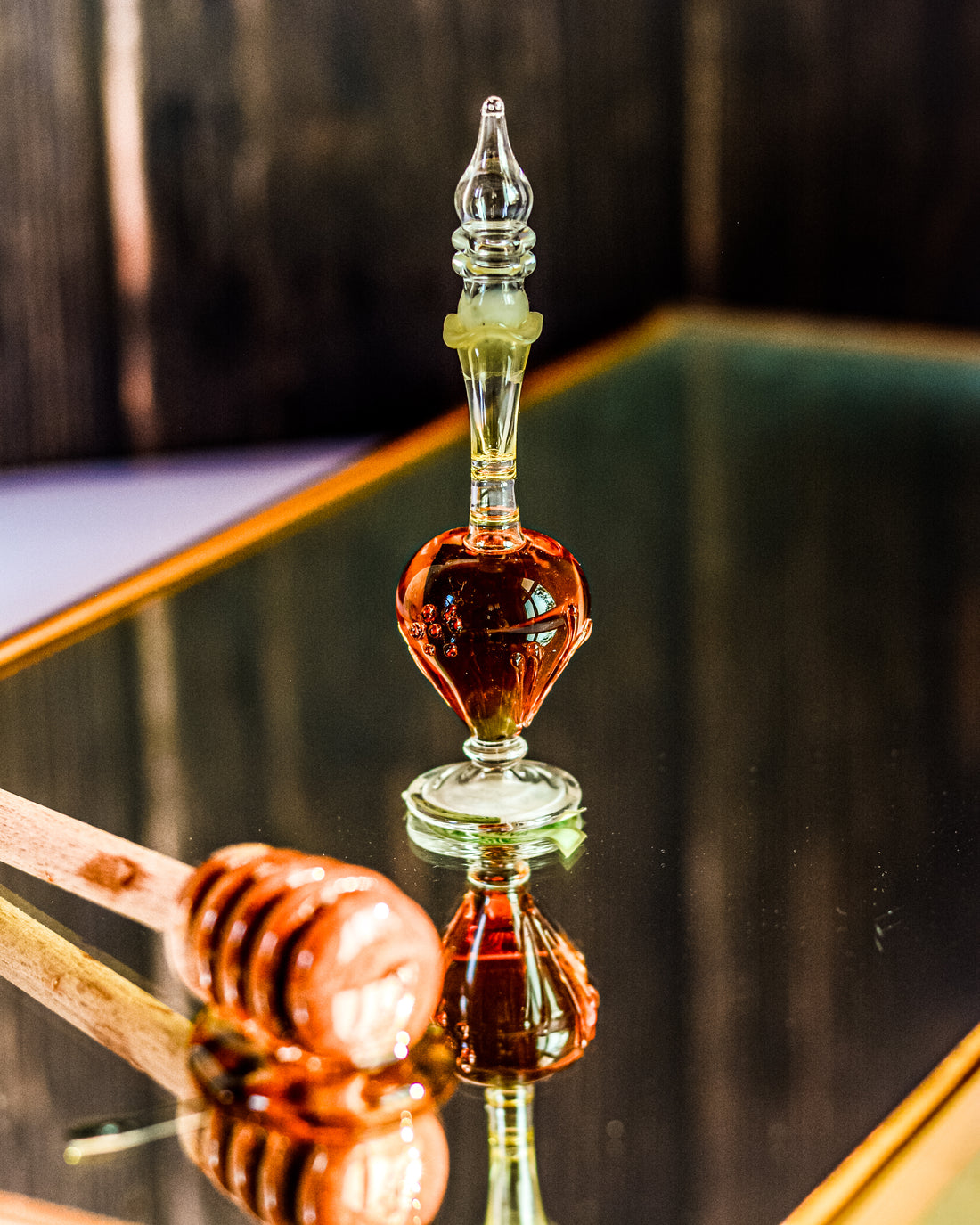 Jasmine Perfume Oil - Hand Blown Glass Bottle
