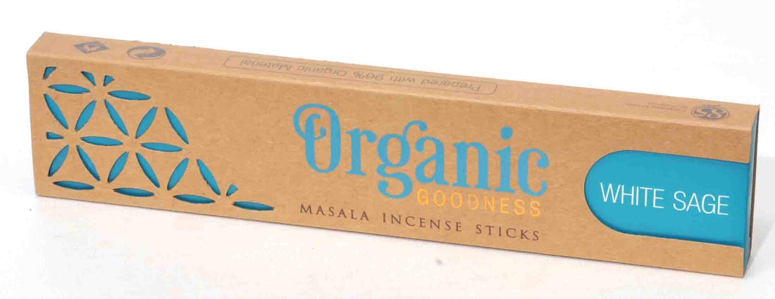 Organic Goodness Masala Incense Gift Set – White Sage, Lavender & Frankincense | Pack of 3 Incense Boxes