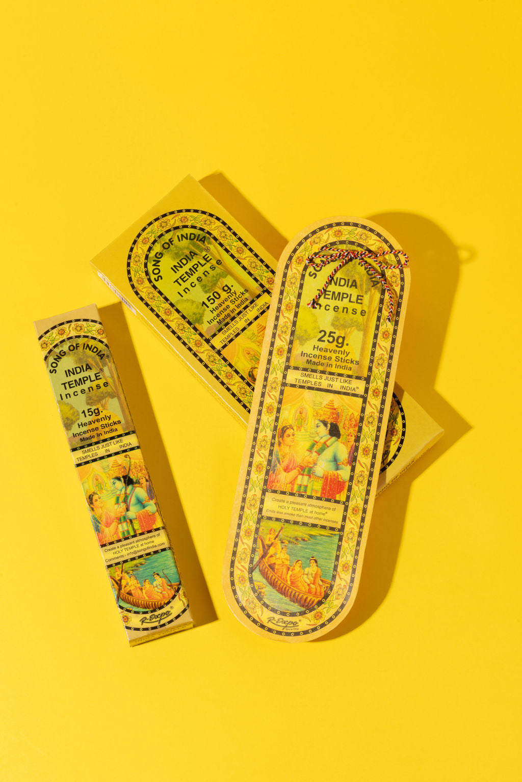 India Temple Incense Sticks 15g Pack of 2