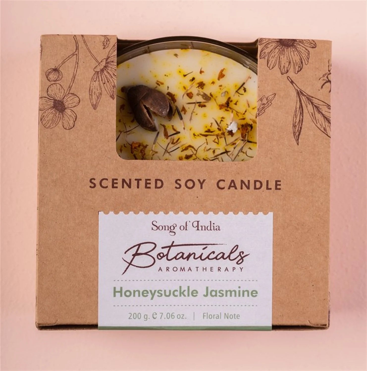 Botanical 3- Wick Candle Honeysuckle Jasmine