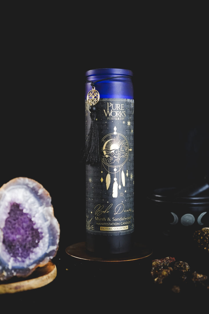 Esoteric- Boho Dream Tall Candle - Myrrh & Sandalwood