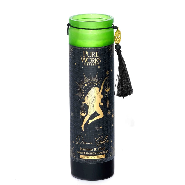 Esoteric- Divine Goddess Tall Candle - Jasmine & Oud