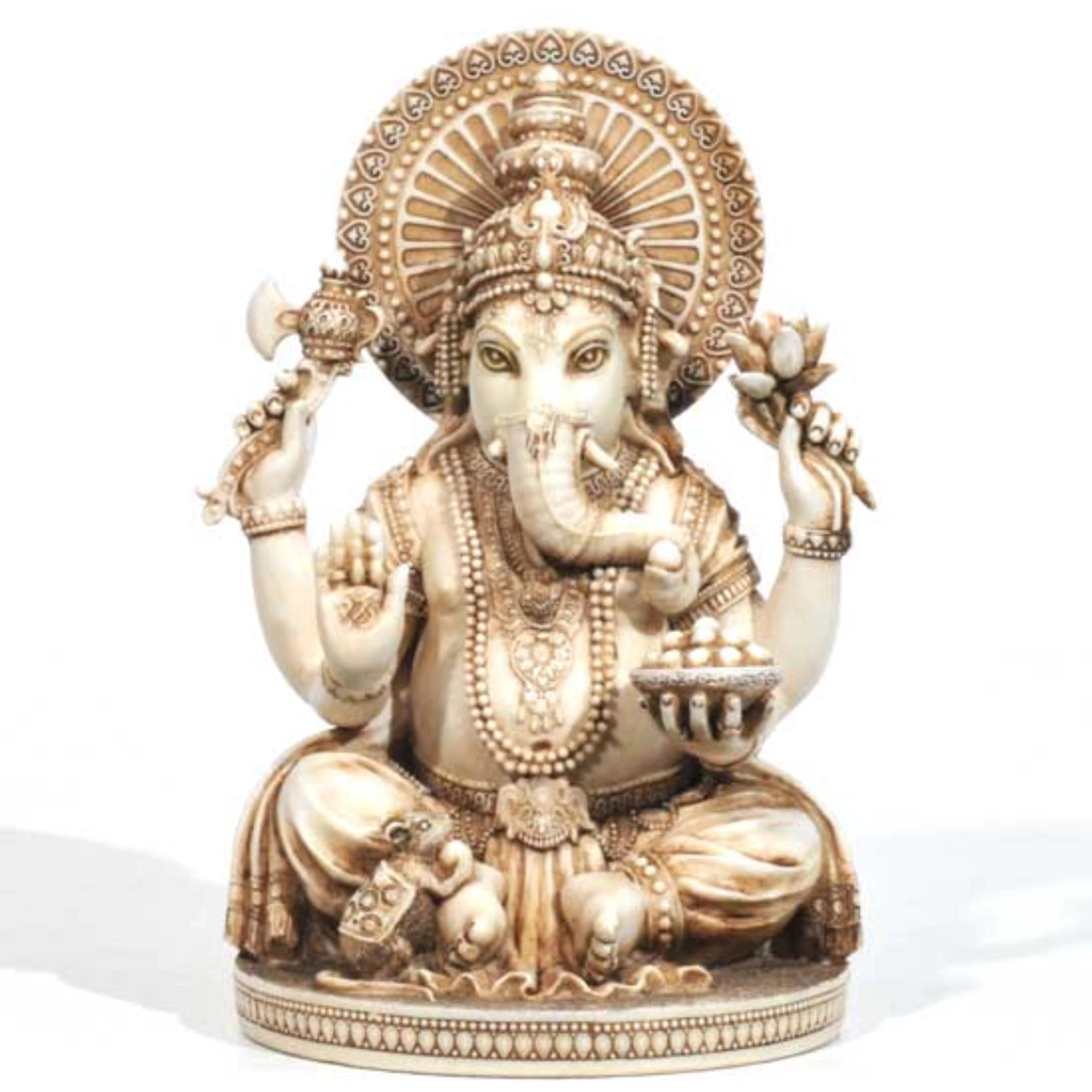 Resin Ganesh - Ivory