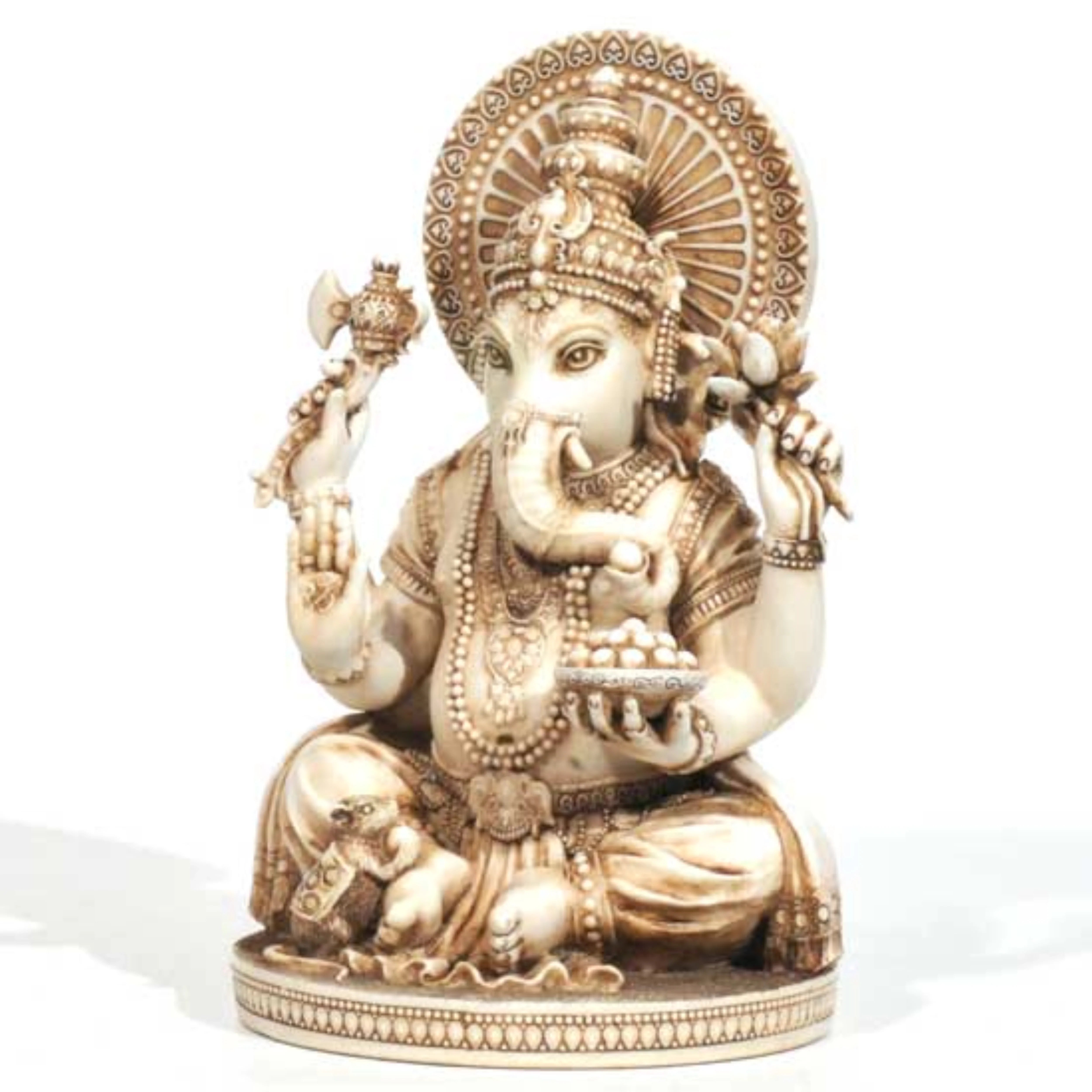 Resin Ganesh - Ivory