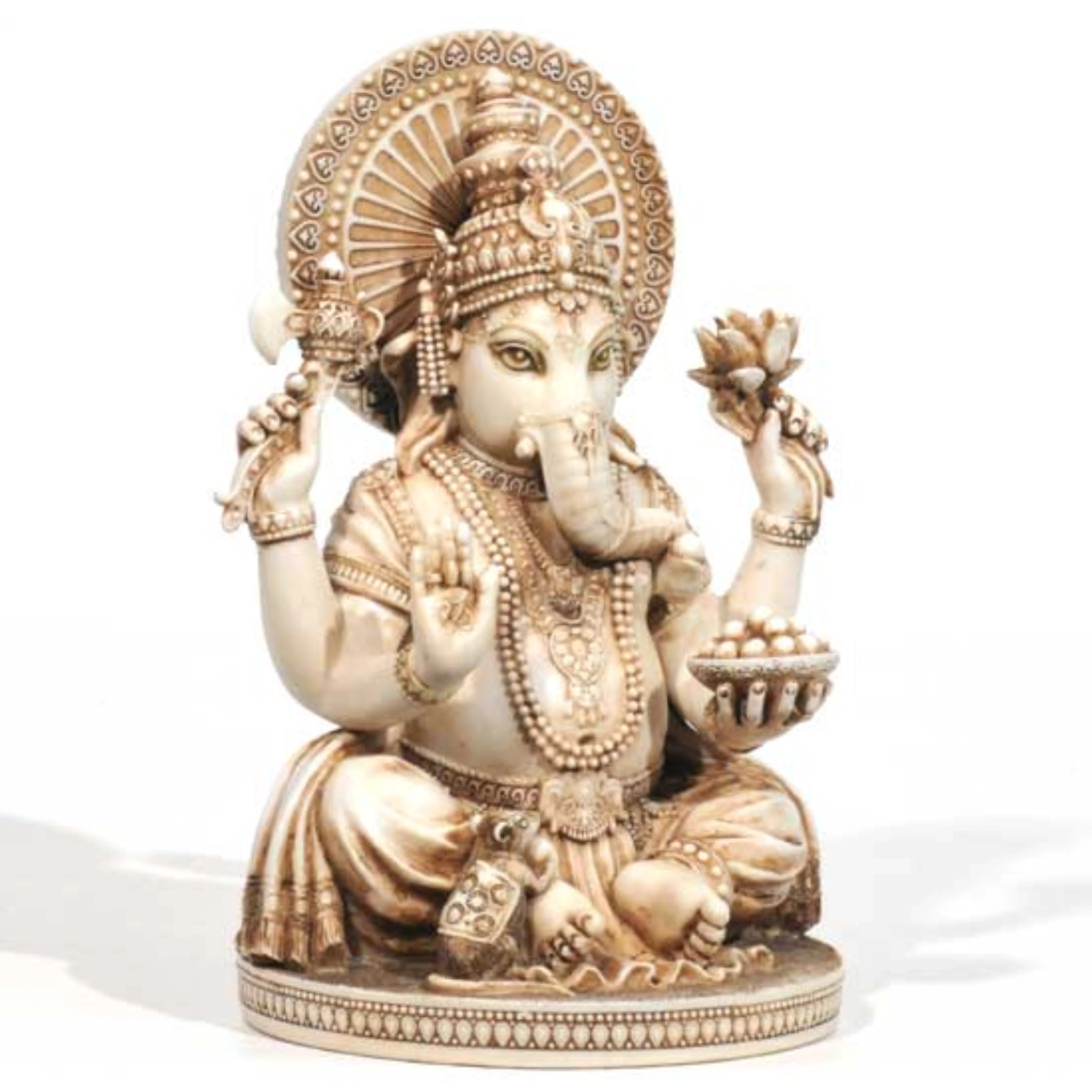 Resin Ganesh - Ivory