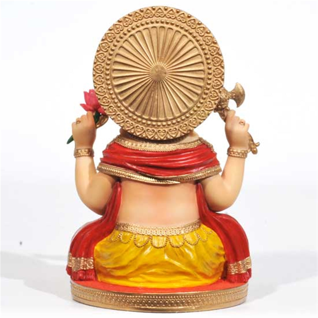 Hand Painted Lord Ganesha Figurine – 6" Traditional Resin Statue | Hindu God of Wisdom, Prosperity & Protection