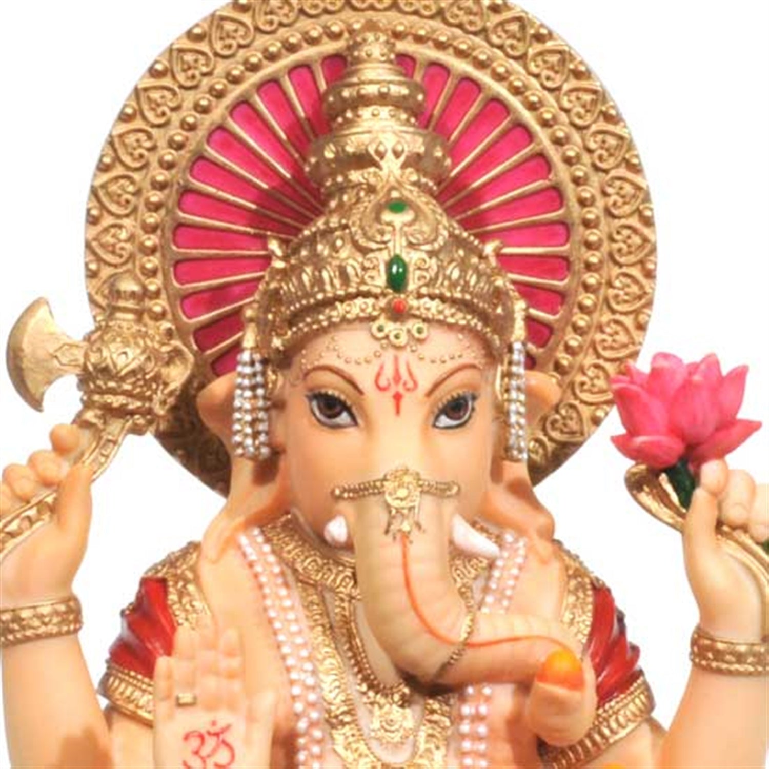 Hand Painted Lord Ganesha Figurine – 6" Traditional Resin Statue | Hindu God of Wisdom, Prosperity & Protection