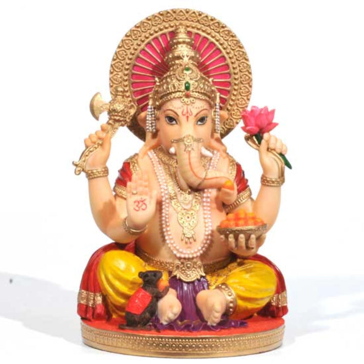 Resin Ganesha - Traditional Colors Painted