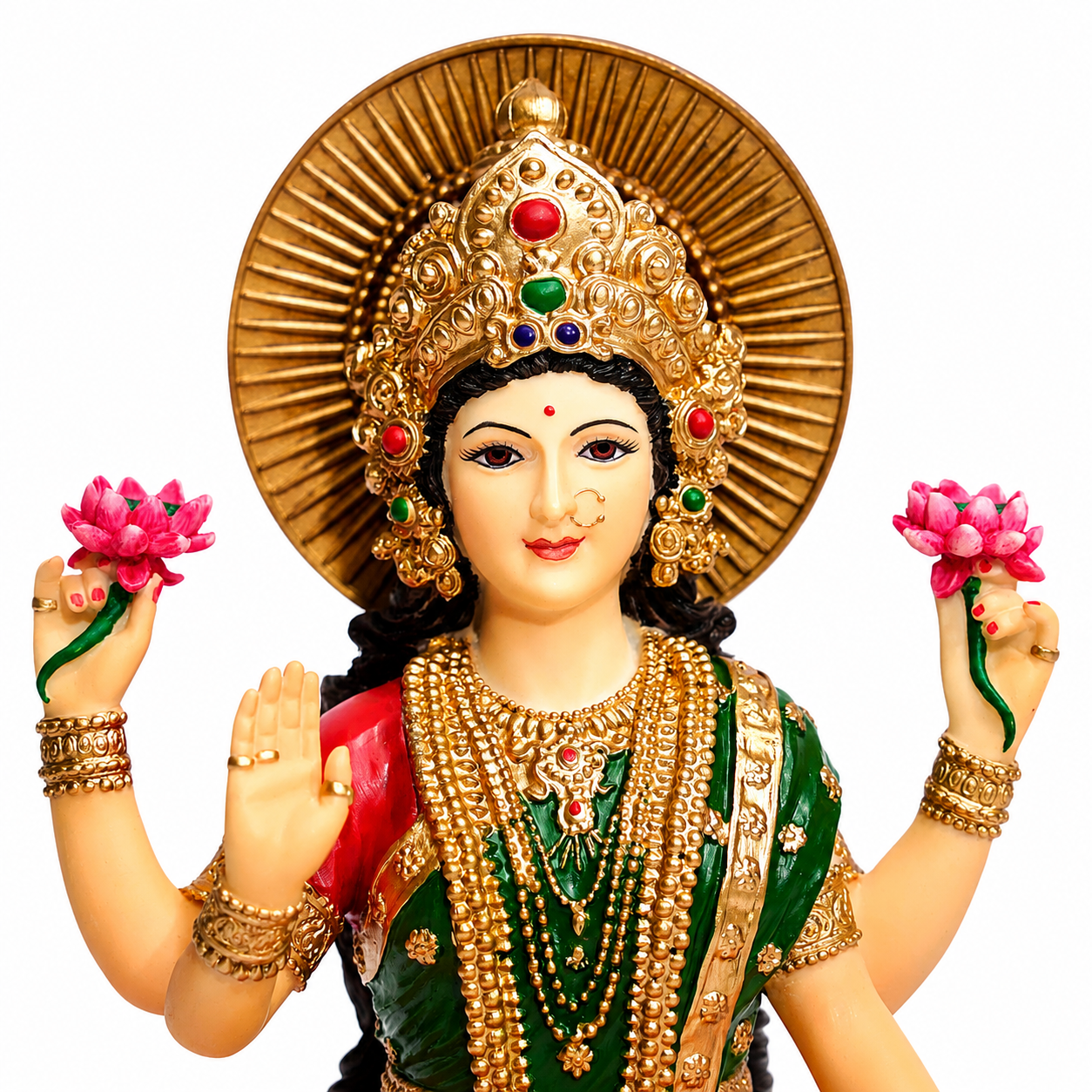 Song of India® Hand-Painted Lakshmi & Ganesha Figurine – Diwali Décor