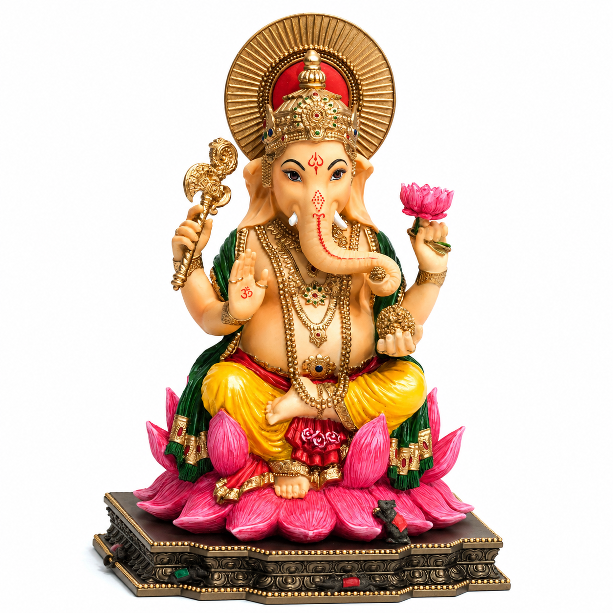 Song of India® Hand-Painted Lakshmi & Ganesha Figurine – Diwali Décor