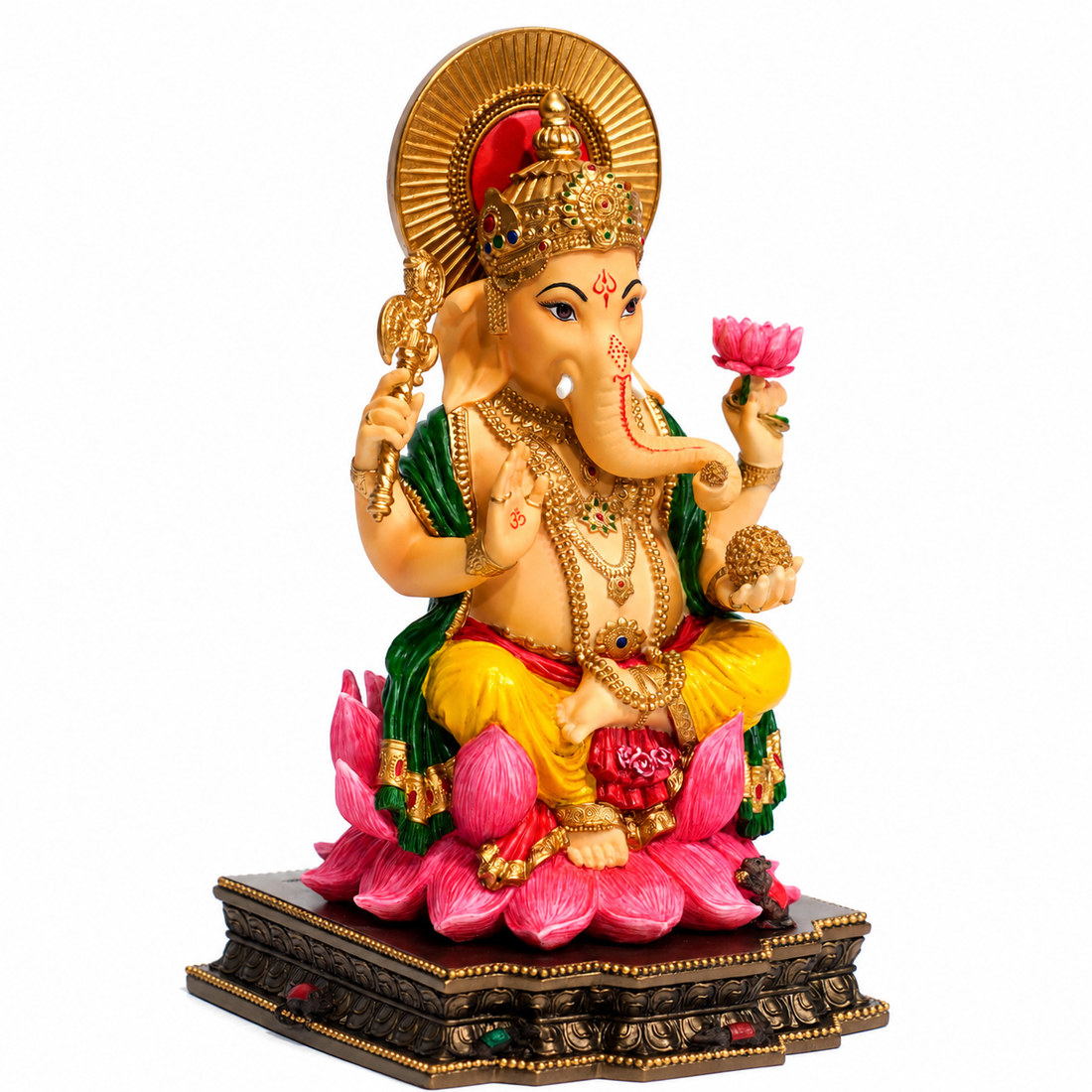Song of India® Hand-Painted Lakshmi & Ganesha Figurine – Diwali Décor