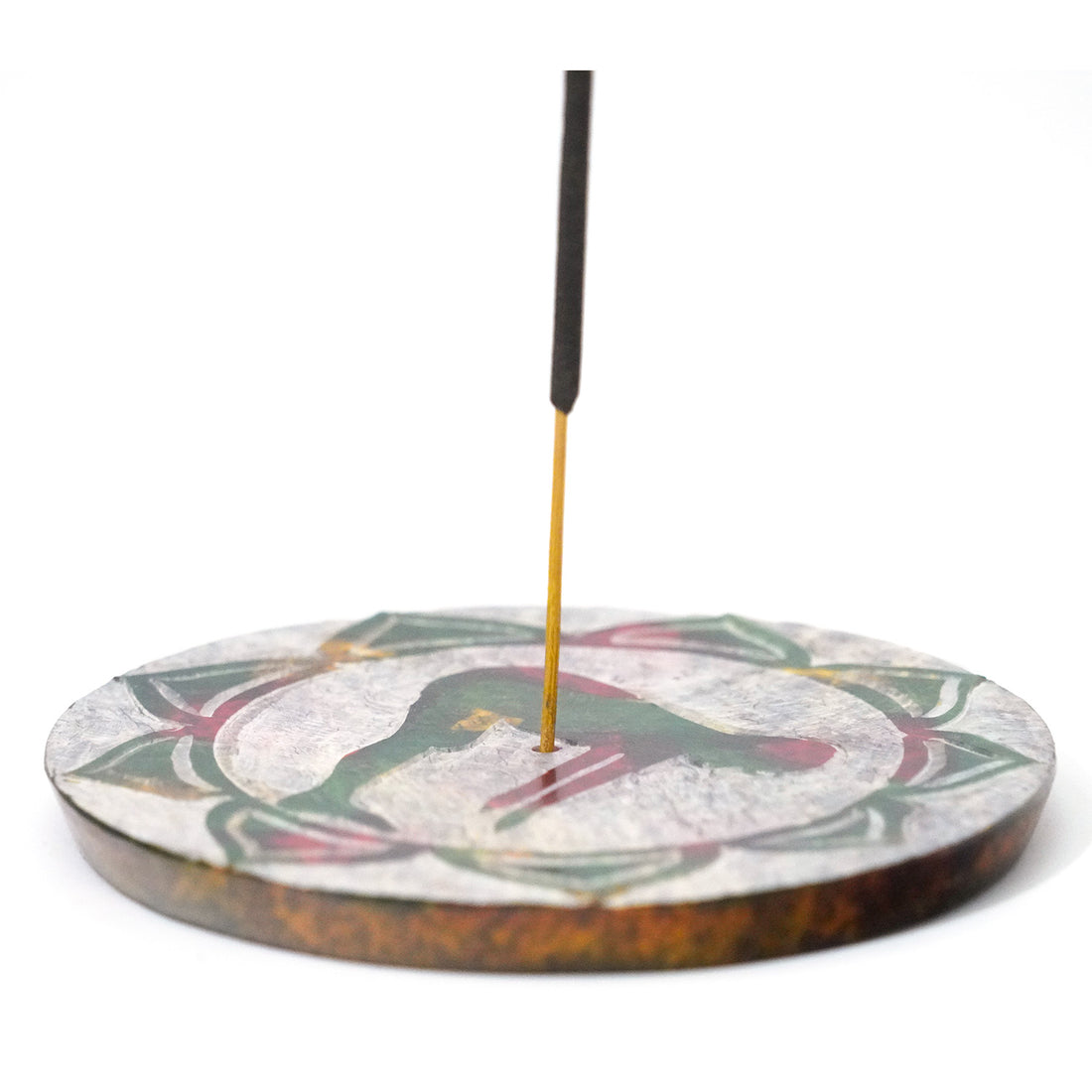 Mindful Movement Yoga Soapstone Incense Stick Burner – 4"