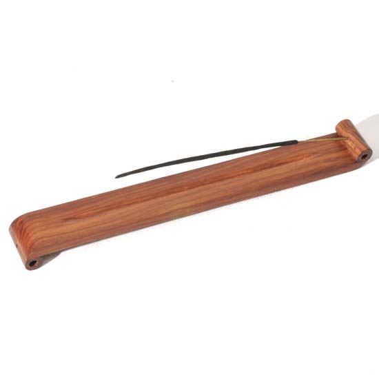 Reversible Wood Incense Burner - Scroll Design
