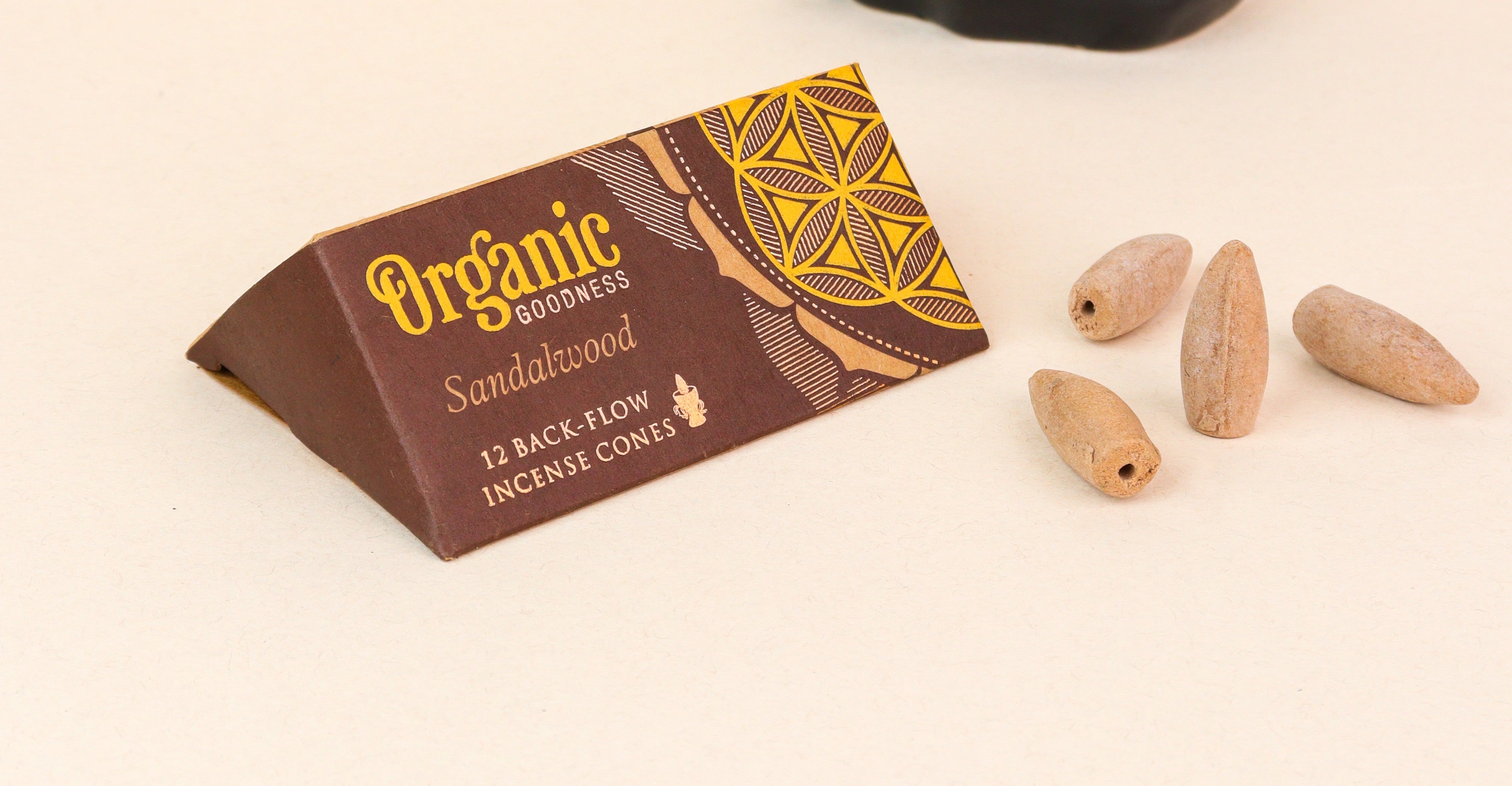 Organic Goodness Backflow Cones - Sandalwood
