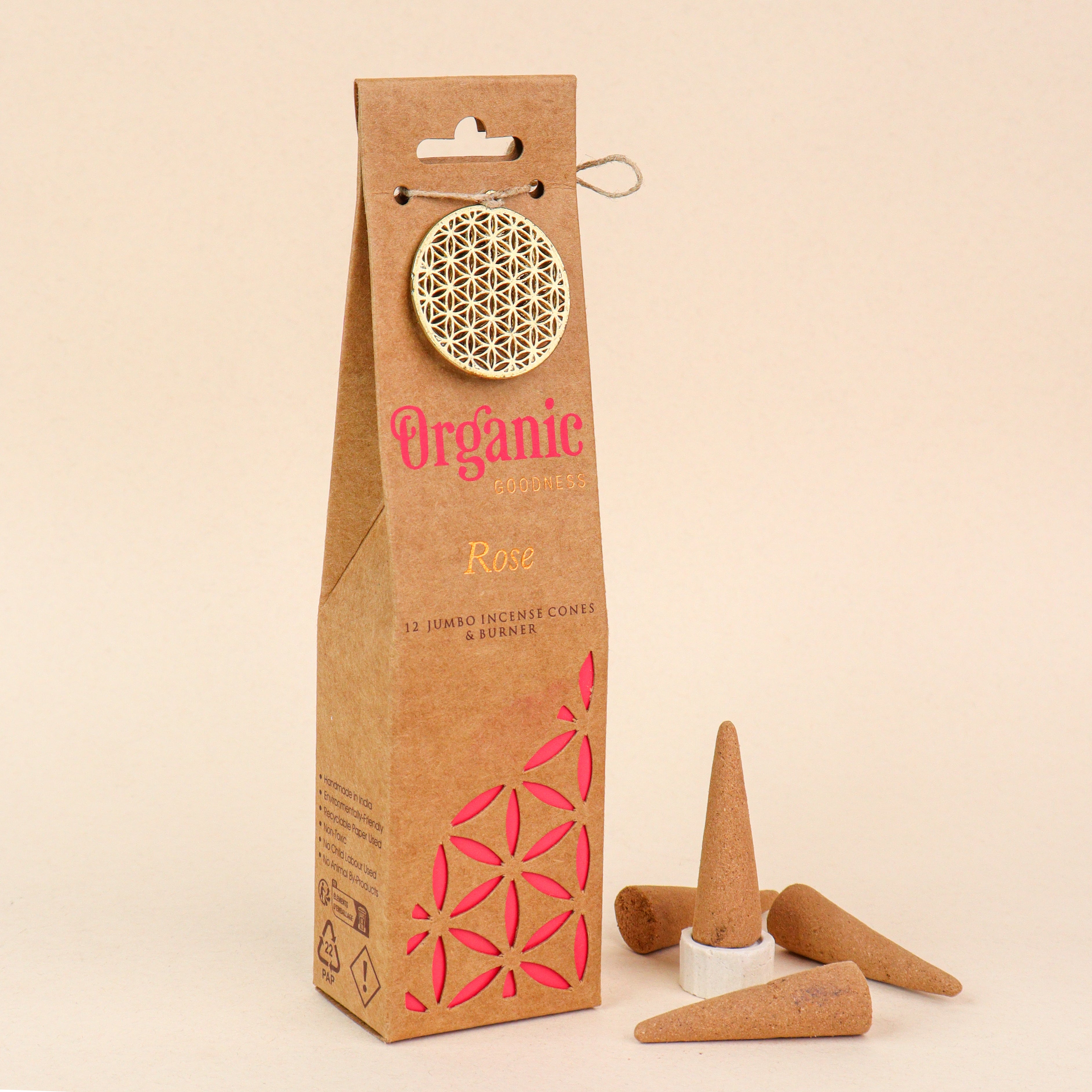 Organic Goodness Cones- Rose