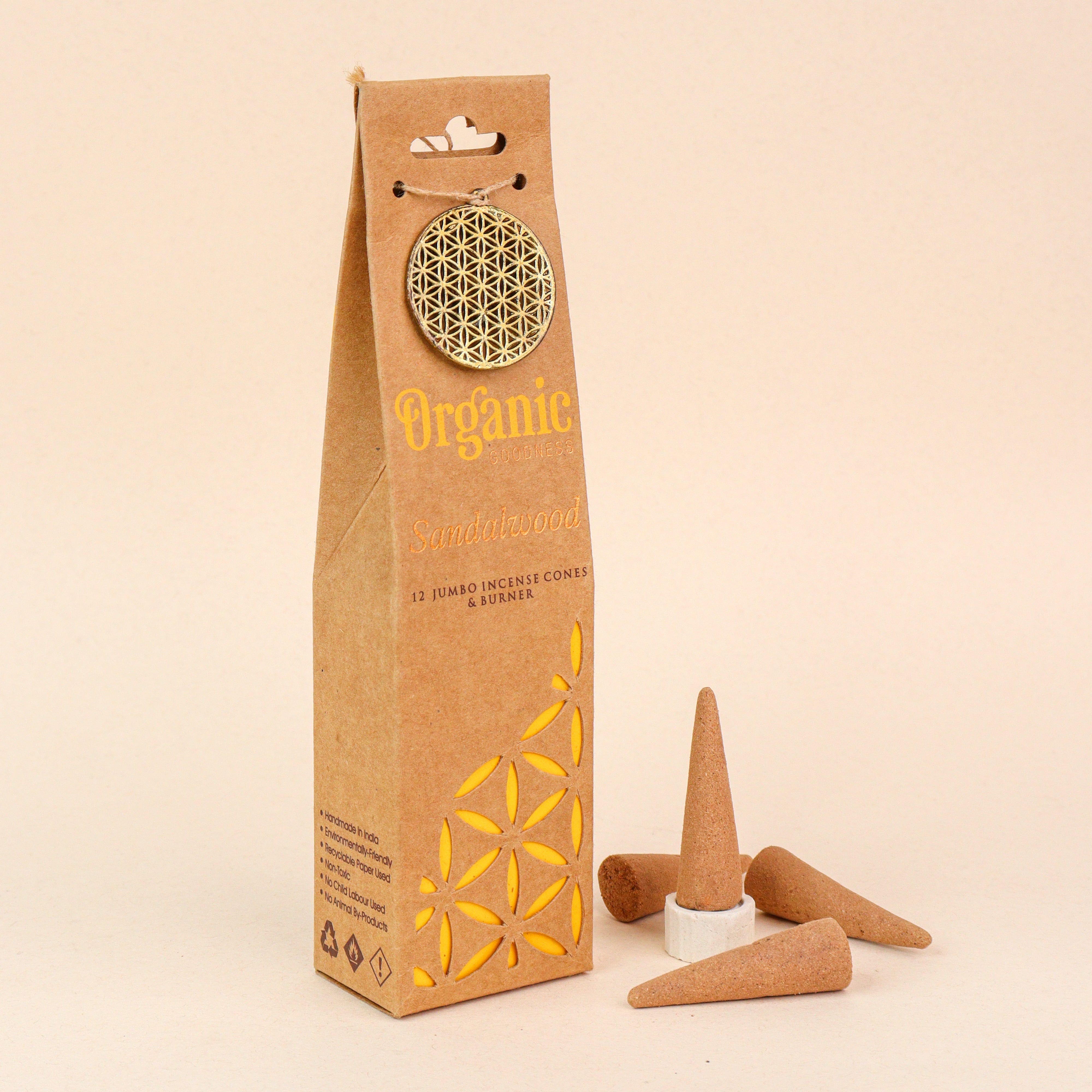 Organic Goodness Cones- Sandalwood
