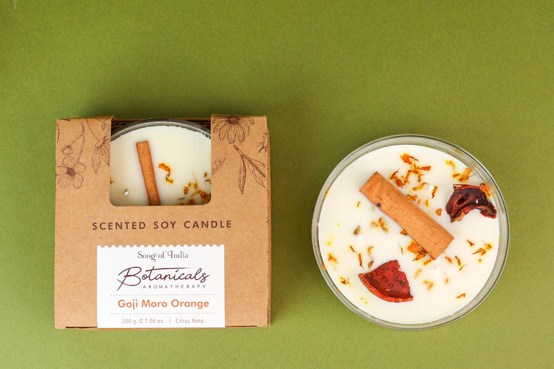 Botanical 3- Wick Candle Goji Tarocco Orange