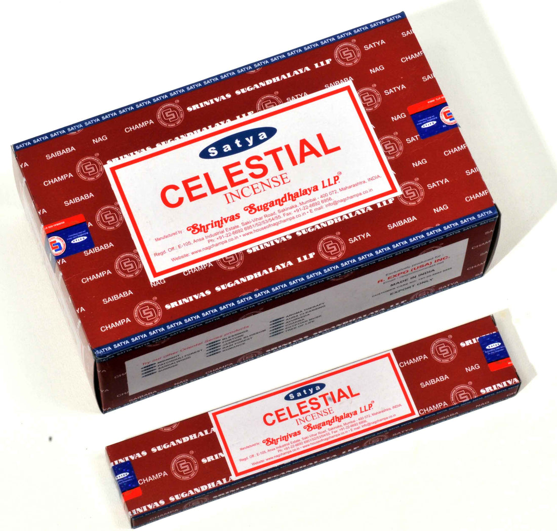 Satya - Celestial Incense Box of 12 packs with 15g each