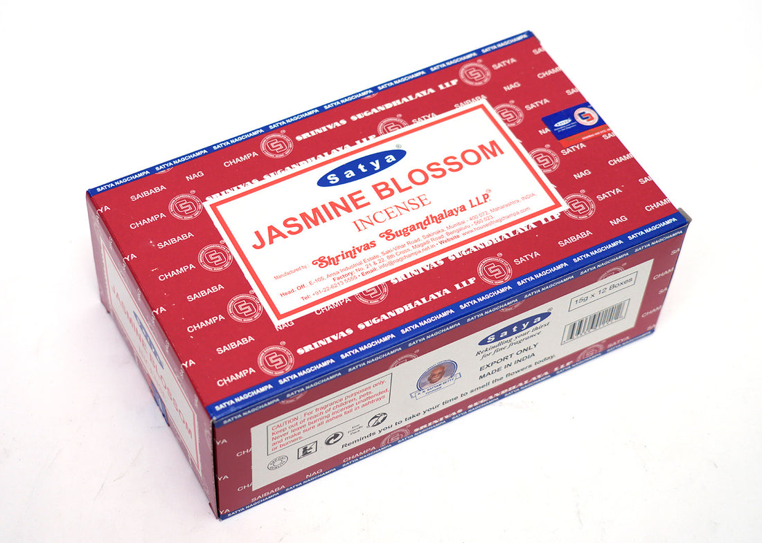 Satya - Jasmine Blossom Incense Box of 12 packs with 15g each