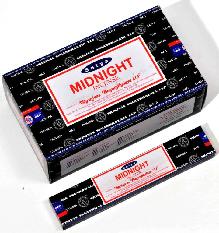 Satya - Midnight Incense Box of 12 packs with 15g each