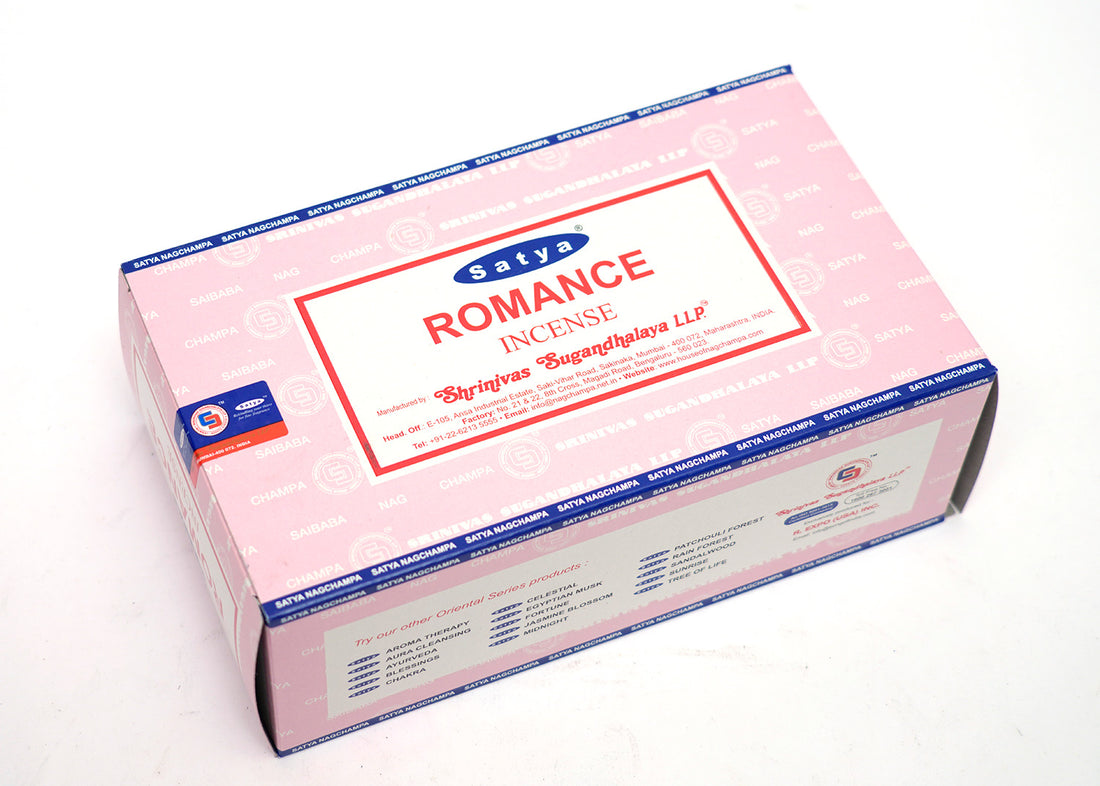 Satya - Romance Incense Box of 12 packs with 15g each