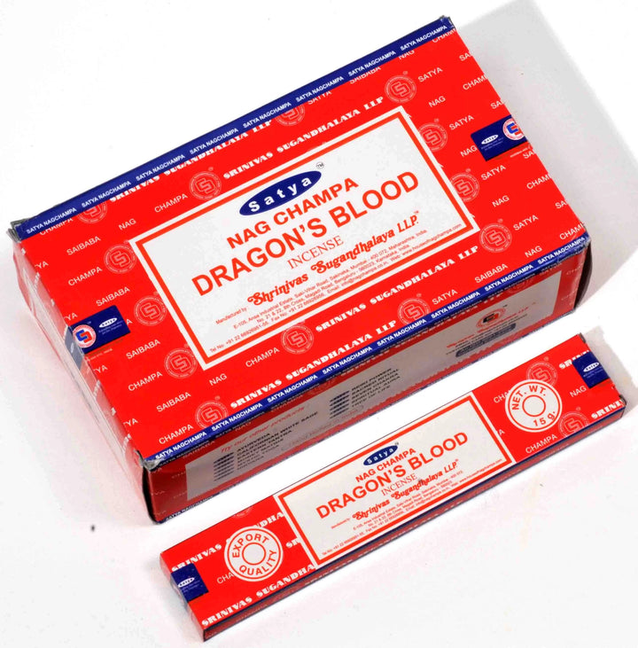 Satya - Dragon's Blood Box of 12 packs with 15g each