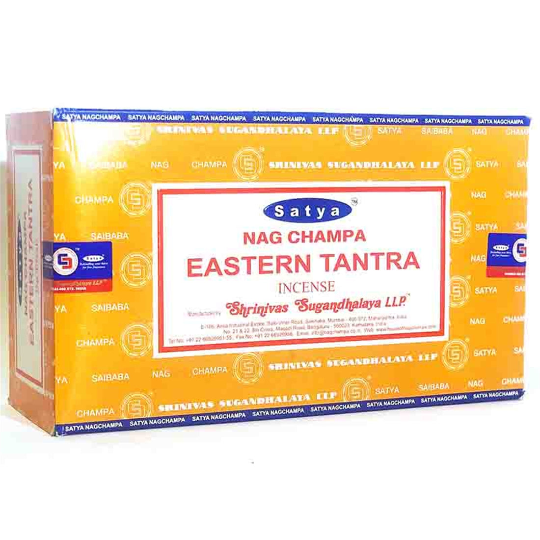 Satya - Eastern Tantra Incense Box of 12 packs with 15g each