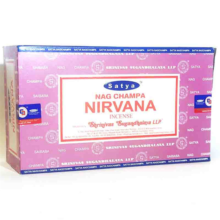 Satya - Nirvana Incense Box of 12 packs with 15g each