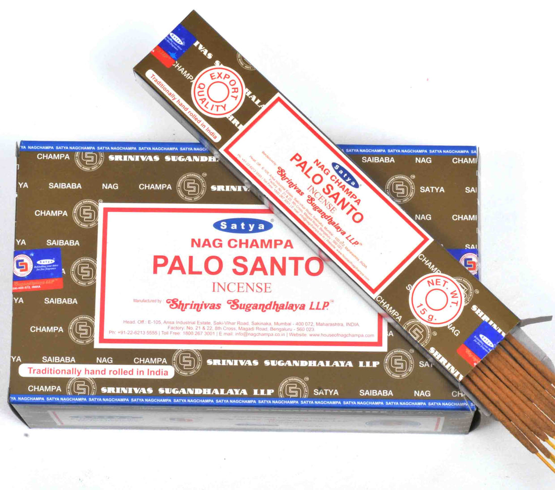 Satya - Palo Santo Incense Box of 12 packs with 15g each