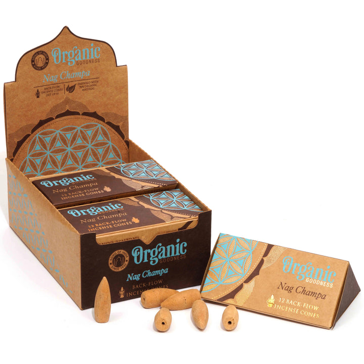 Organic Goodness Backflow Cones - Nag Champa