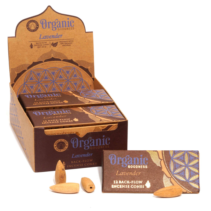 Organic Goodness Backflow Cones - Lavender
