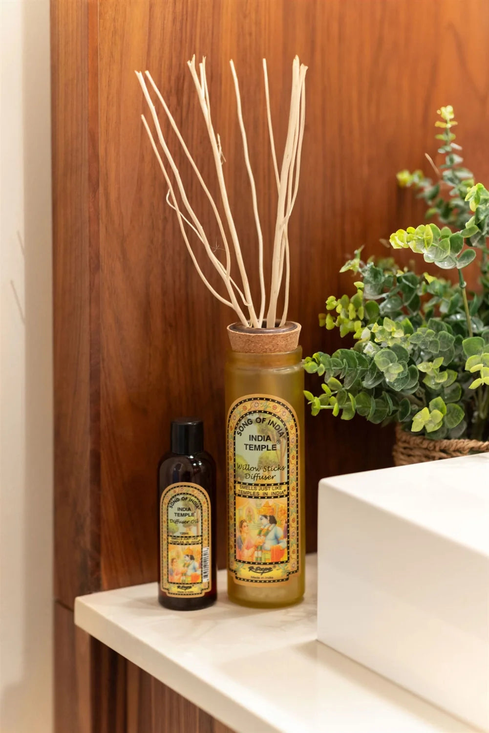 India Temple Willow Reed Diffuser with Oil