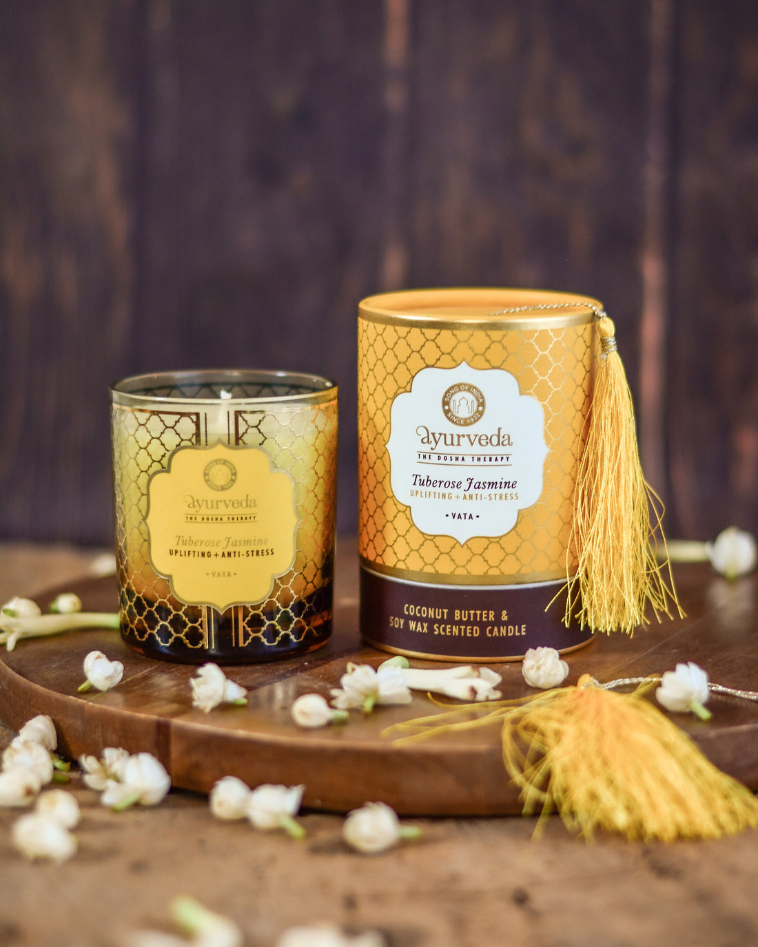 Ayurveda Candle- Tuberose Jasmine