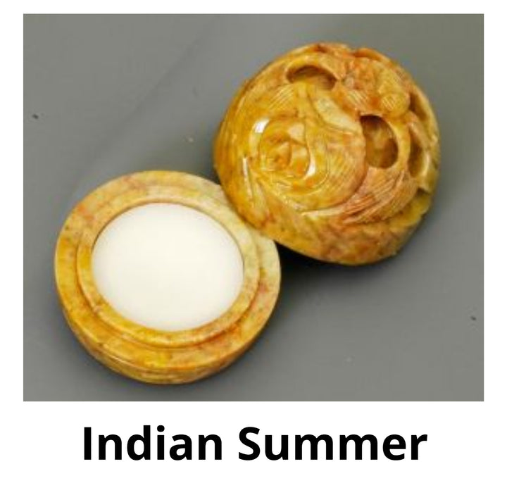 Indian Summer Solid Perfume in Hand Carved Stone Jar