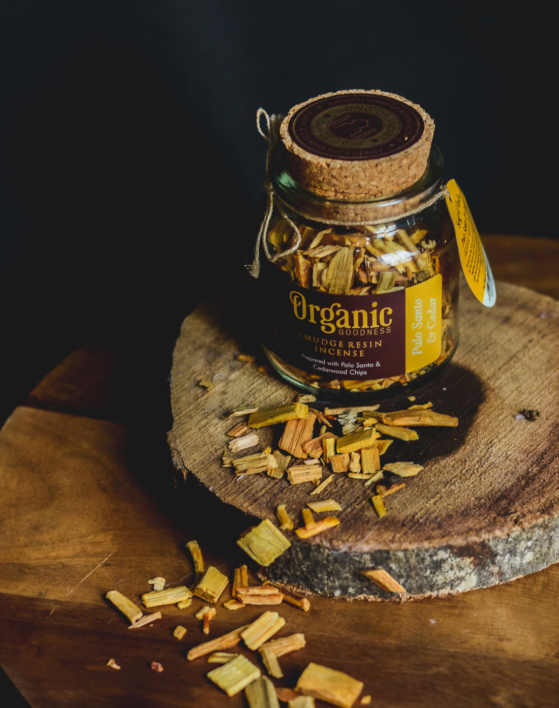 Palo Santo & Cedar Organic Goodness Resin Incense – 100g