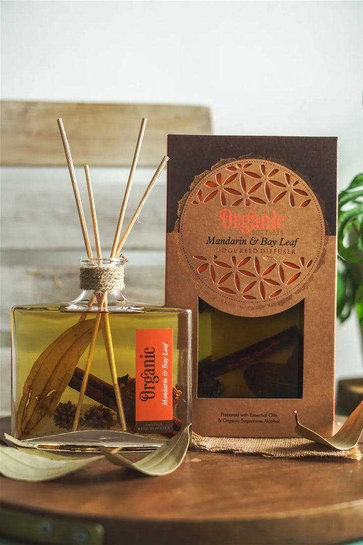 Organic Goodness Smudge Reed Diffuser - Mandarin & Bay Leaf