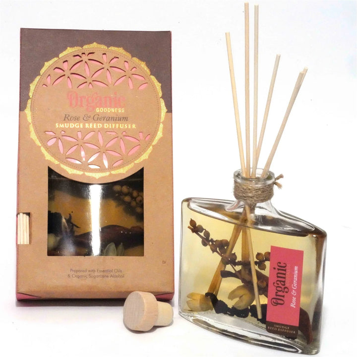 Organic Goodness Smudge Reed Diffuser - Rose & Geranium