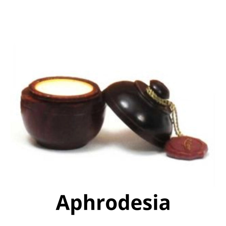 Aphrodisia Solid Perfume in Hand Carved Wood Jar