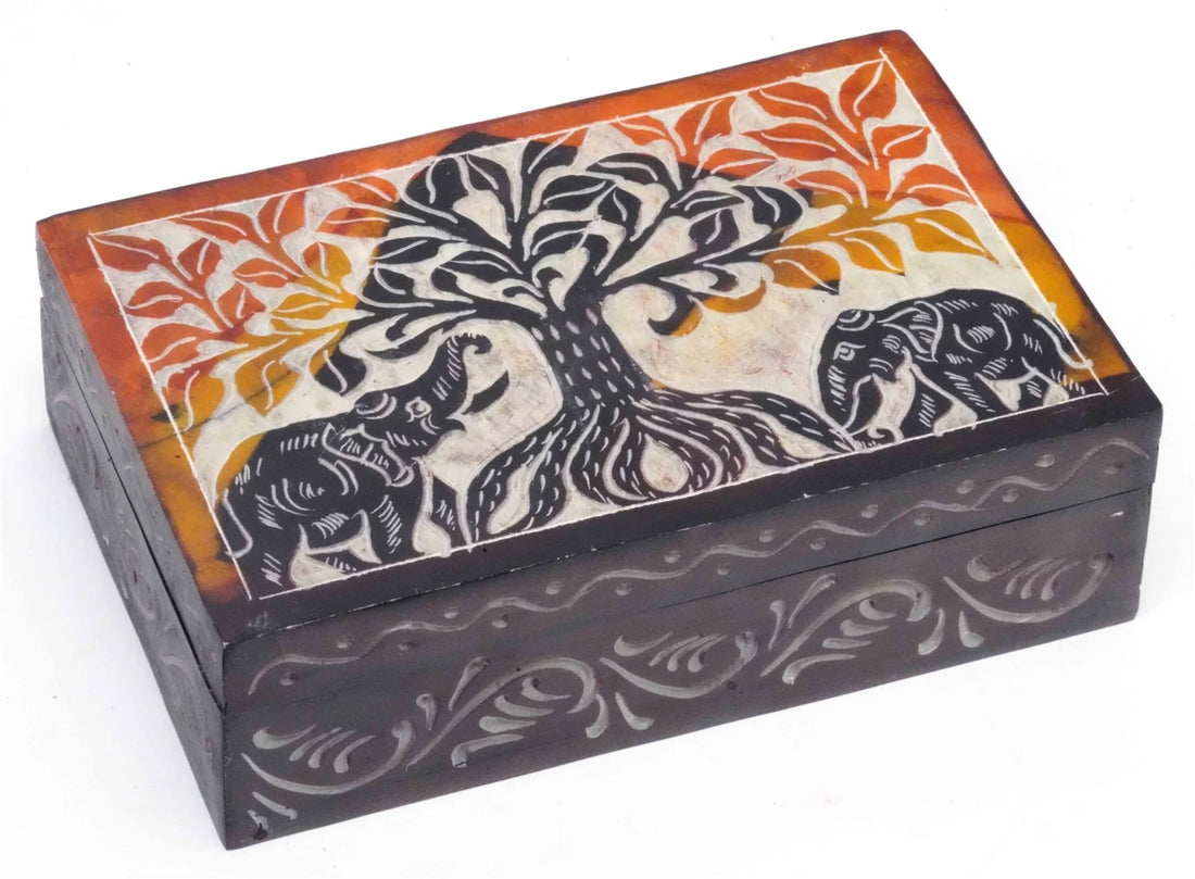 2 Elephants under Tree of Life
