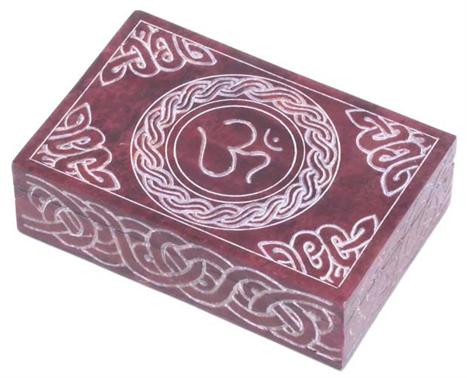 Stone Box - Om with celtic design