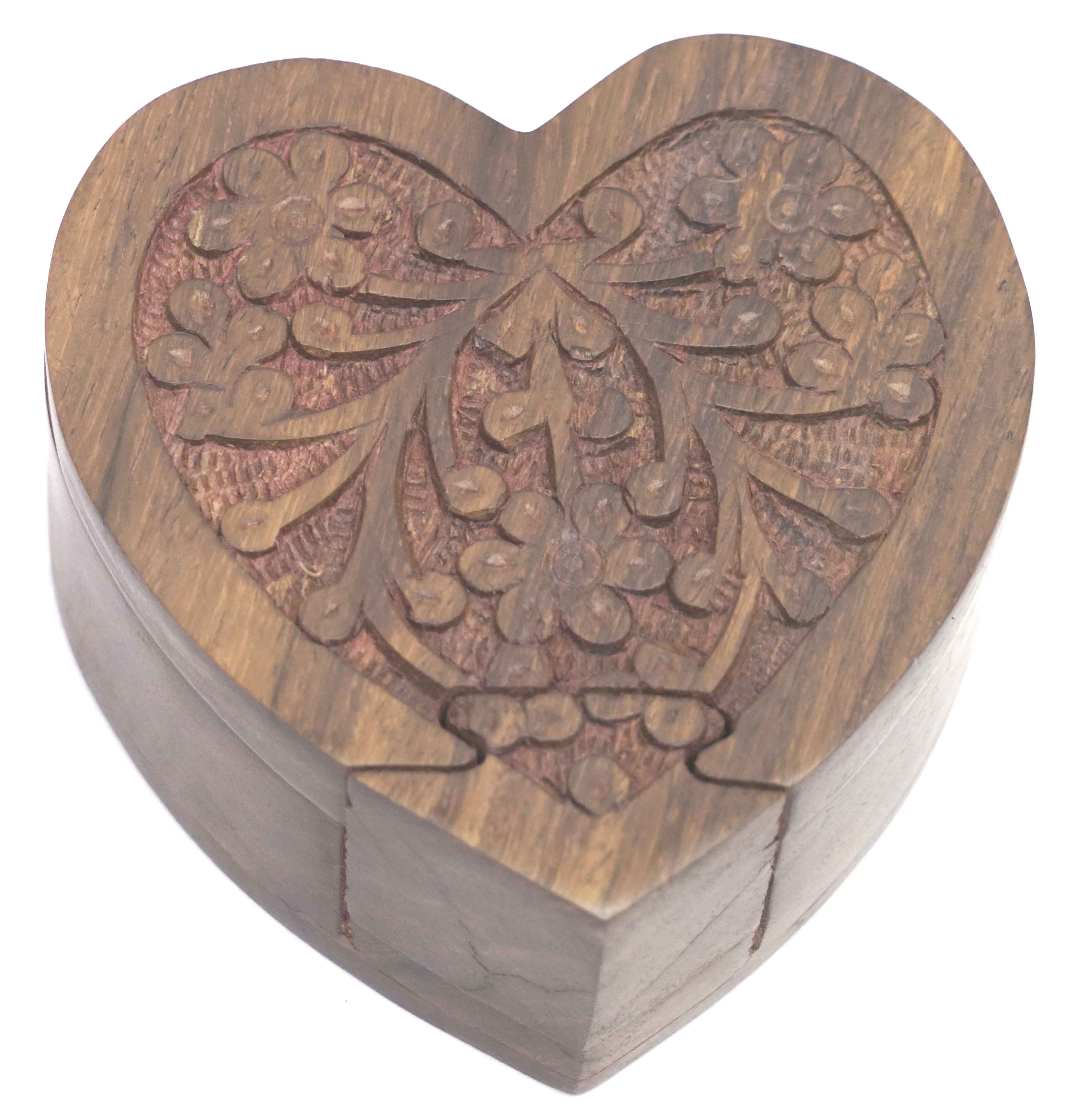 Heart Puzzle Box – Wood Keepsake Box
