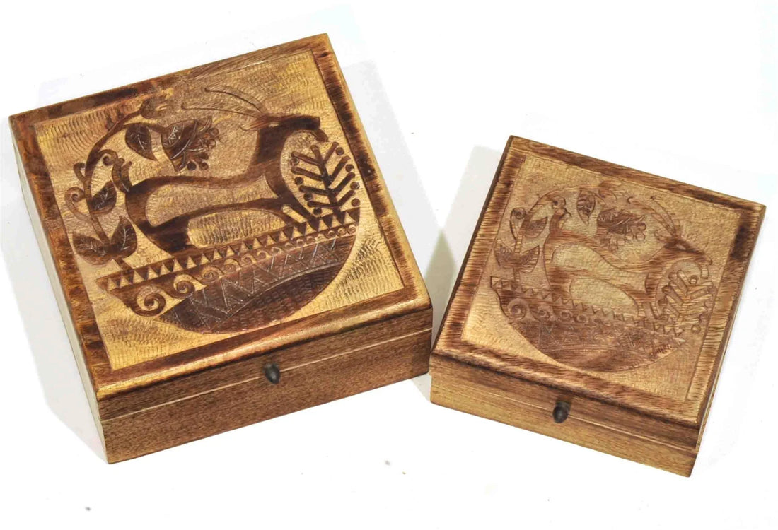 Mango Wood Box - Goat