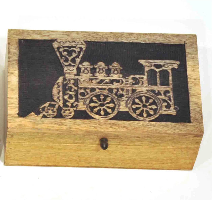 Mango Wood Box - Train