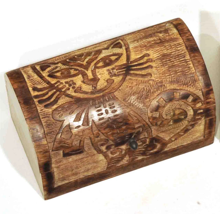 Storage Wood Box - Cat
