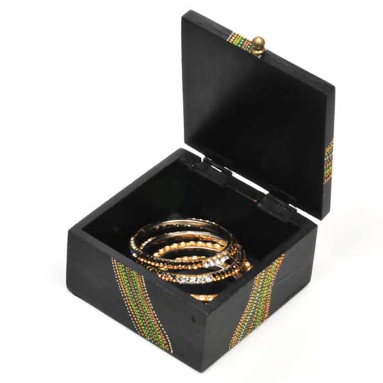 Mandala Wooden Keepsake Box | Decorative Storage Box for Jewelry, Crystals & Sacred Treasures