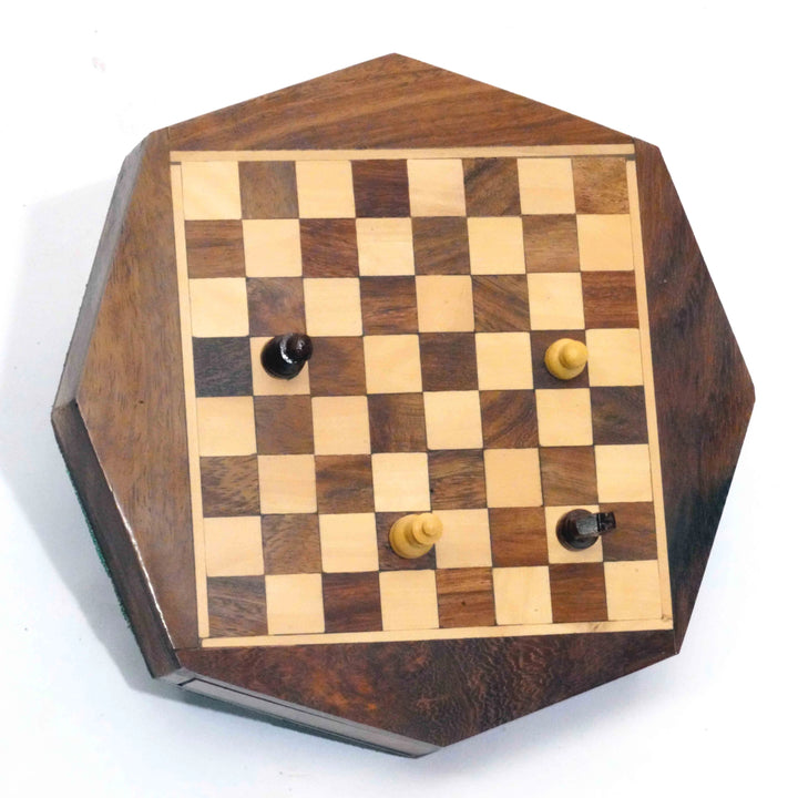 Magnetic Octagon shape Chess Set