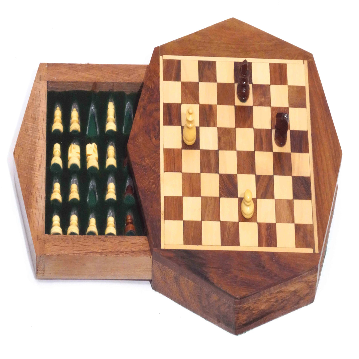 Magnetic Octagon shape Chess Set – Song of India