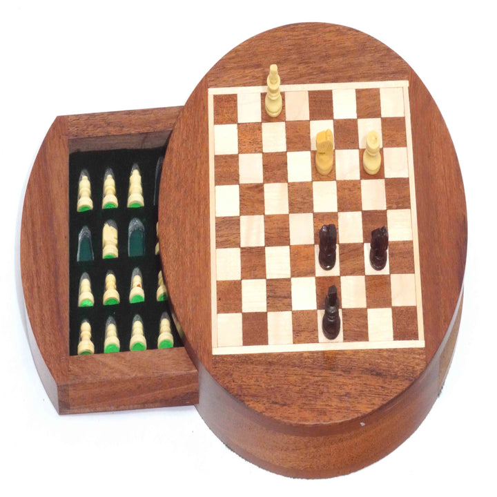 Chess Set Round - 6" Magnetic