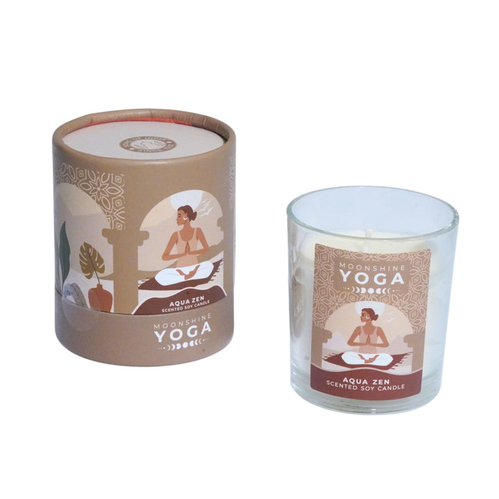 Aqua Zen -- Yoga Candle