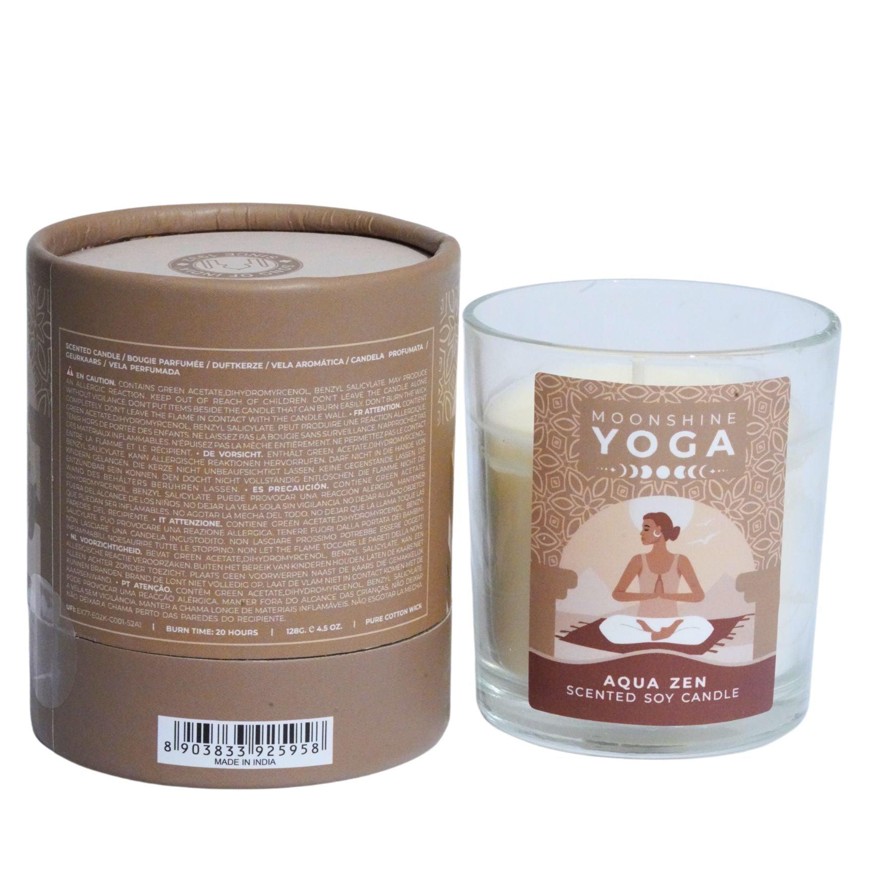 Aqua Zen -- Yoga Candle